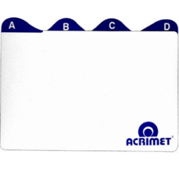 INDICE P/ FICHARIO 4X6 ACRIMET 632