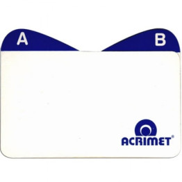 INDICE P/ FICHARIO CARTAO DE VISITA ACRIMET 630