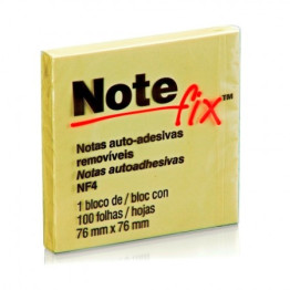 NOTEFIX 654 76X76MM 100FLS AMARELO