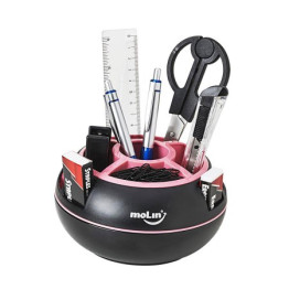 ORGANIZADOR DE MESA PRETO C/ ROSA 17117 MOLIN