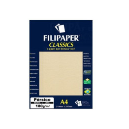 PAPEL ESPECIAL PERSICO MARFIM A4 180g 20FLS FILIPAPER 2024