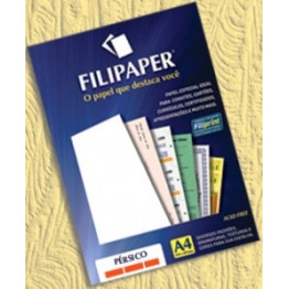 PAPEL ESPECIAL PERSICO MARFIM A4 180g 50FLS FILIPAPER 1430