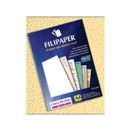 PAPEL FILIPAPER CASCA DE OVO CREME A4 180GR CX20FLS