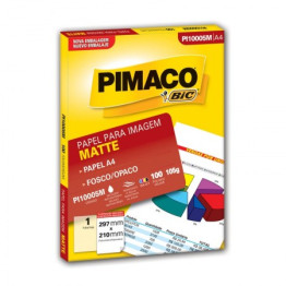 PAPEL FOTOGRAFICO A4 105G FOSCO PI-10005 C/100FLS PIMACO