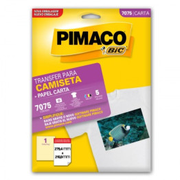 PAPEL TRANSFER INK-JET P/ CAMISETAS PIMACO 7075 CX C/5FLS