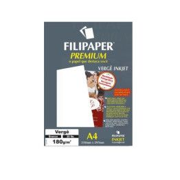 PAPEL VERGE A4 180g PREMIUM INK JET 20FLS FILIPAPER 02507