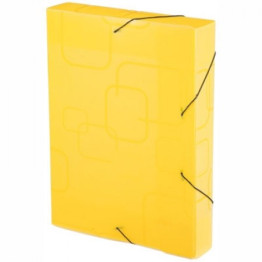 PASTA ABA ELASTICA 40MM OFICIO AMARELA DELLO FINE 0,50MICRA 0244.A