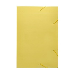 PASTA ABA ELASTICA CARTAO DUPLEX 230G AMARELO PASTEL POLYCART