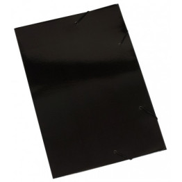 PASTA ABA ELASTICA CARTAO DUPLEX 230G PRETA POLYCART