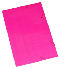 PASTA ABA ELASTICA CARTAO DUPLEX 230G ROSA POLYCART
