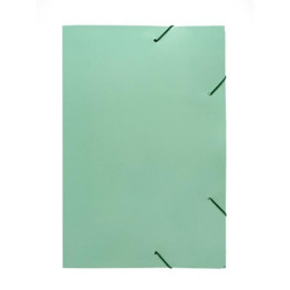 PASTA ABA ELASTICA CARTAO DUPLEX 230G VERDE PASTEL POLYCART