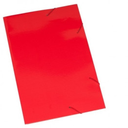 PASTA ABA ELASTICA CARTAO DUPLEX 230G VERMELHA POLYCART