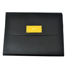 PASTA SANFONA A-4 12 DIVISOES AMARELO RECICLADA DAC 658PP-AM