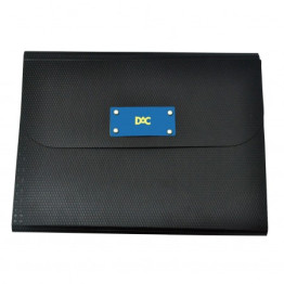 PASTA SANFONA A-4 12 DIVISOES AZUL RECICLADA DAC 658PP-AZ