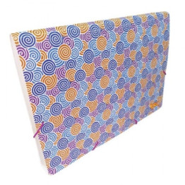 PASTA SANFONA A-4 12 DIVISOES DECORADA DAC 609PP-ESP