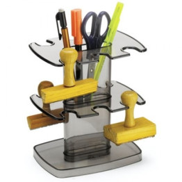 PORTA CARIMBO 12 LUGARES C/BASE FUME ACRIMET 808