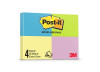 POST-IT 653 C/4 BL 38X50MM AMARELO/ROSA/VERDE/AZUL 100FLS 3M