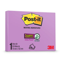 POST-IT 657 76X102MM 90FLS ROXO RECICLADO 3M