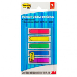 POST-IT FLAGS SETA 5 CORES SORTIDAS 3M