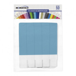 PULSEIRA IDENTIFICACAO AZUL C/50 MEDIATECH