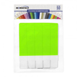 PULSEIRA IDENTIFICACAO VERDE LIMAO C/50 MEDIATECH
