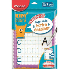 QUADRO BRANCO COM GABARITO KIDY BOARD MAPED