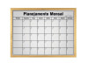 QUADRO BRANCO PLANEJAMENTO MENSAL 60 x 90CM MADEIRA SOUZA 6332 QUADRO BRANCO PLANEJAMENTO MENSAL 60 x 90CM MADEIRA SOUZA 6332
