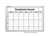 QUADRO BRANCO PLANEJAMENTO SEMANAL 60 x 90CM ALUMINIO SOUZA 6333 QUADRO BRANCO PLANEJAMENTO SEMANAL 60 x 90CM ALUMINIO SOUZA 6333