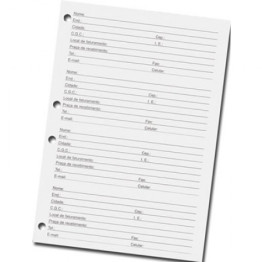 REFIL P/ INDICE TELEFONICO PROFISSIONAL 50FLS 6035 DAC