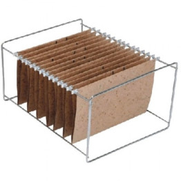 SUPORTE P/ PASTA SUSPENSA CROMADA P/50UN MENNO